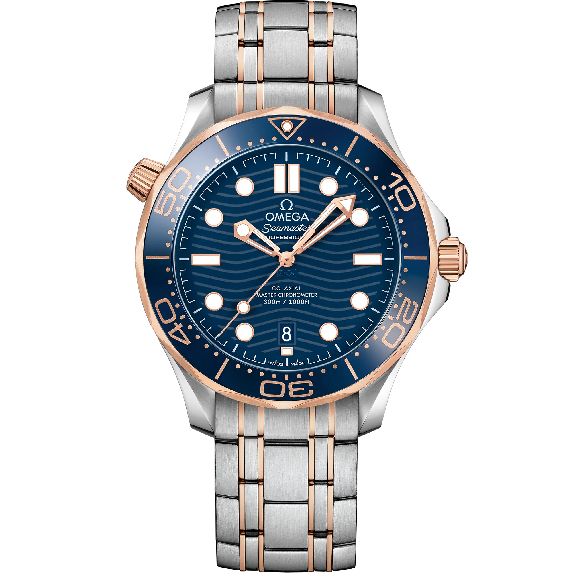 OMEGA 210.20.42.20.03.002 SEAMASTER DIVER 300M 42 mm, steel ‑ Sedna™ gold on steel ‑ S