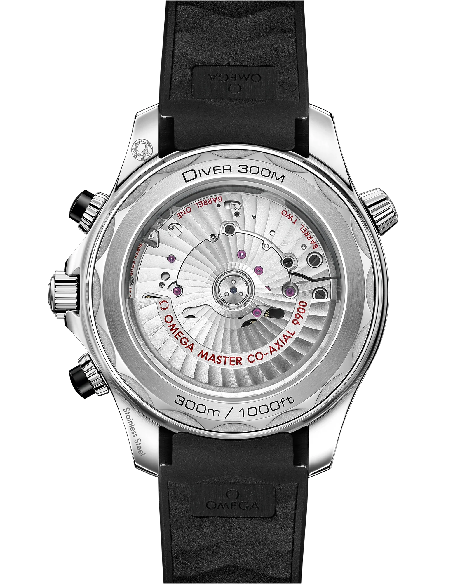 OMEGA 210.32.44.51.01.001 SEAMASTER DIVER 300M 44 mm, steel on rubber strap - Image 2