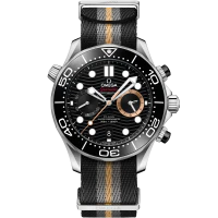 OMEGA Seamaster Diver 300M 210.32.44.51.01.002 Automatic 44mm Men's Watch with Stainless Steel NATO Strap - Image 2