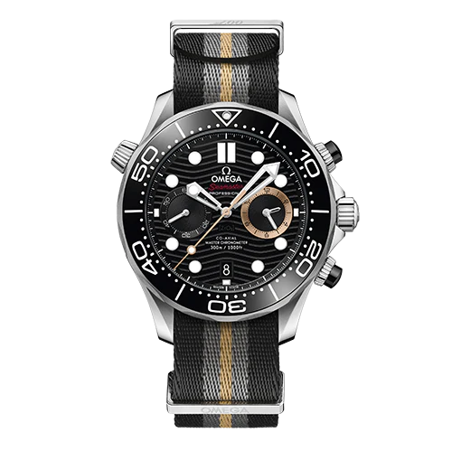 OMEGA Seamaster Diver 300M 210.32.44.51.01.002 Automatic 44mm Men's Watch with Stainless Steel NATO Strap - Image 3