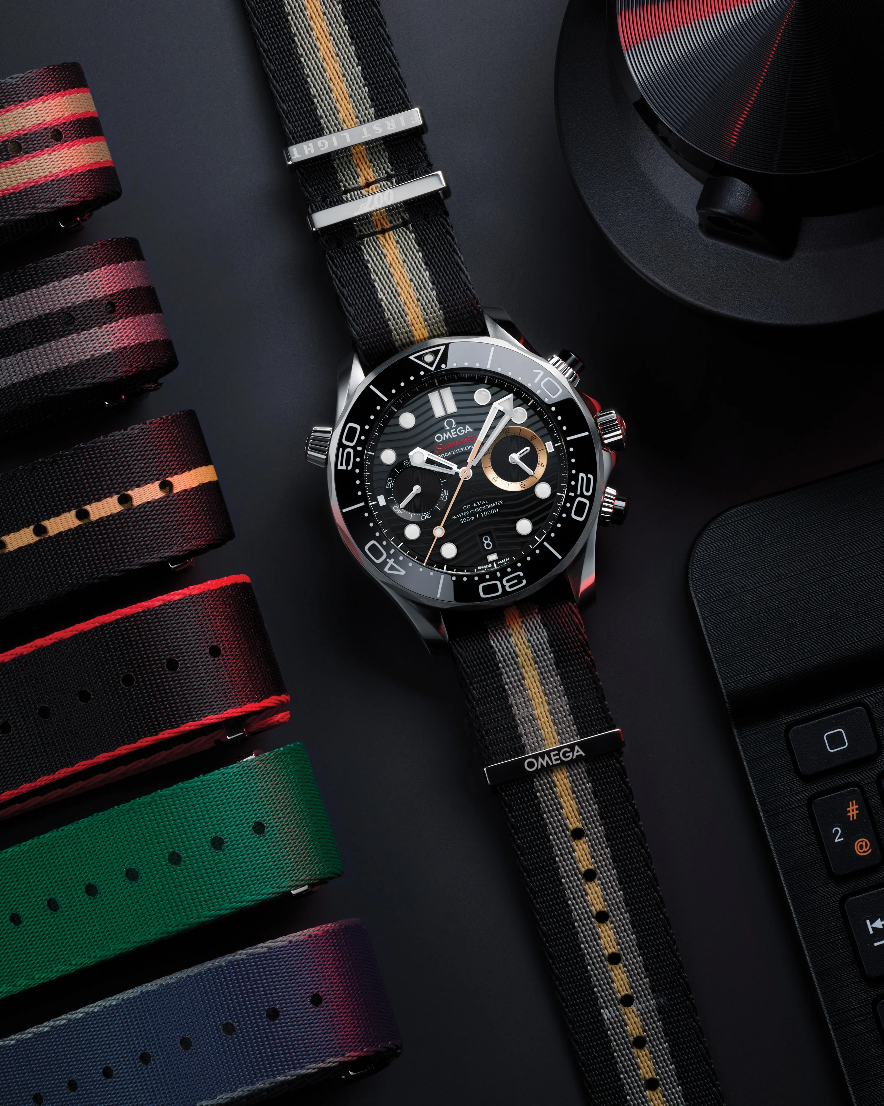 OMEGA Seamaster Diver 300M 210.32.44.51.01.002 Automatic 44mm Men's Watch with Stainless Steel NATO Strap - Image 7