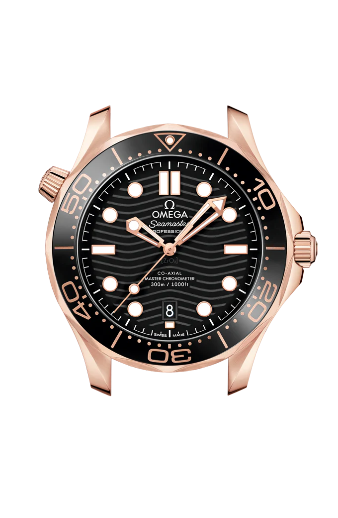 OMEGA 210.62.42.20.01.002 SEAMASTER DIVER 300M 42 mm, Sedna™ gold on rubber strap - Image 6