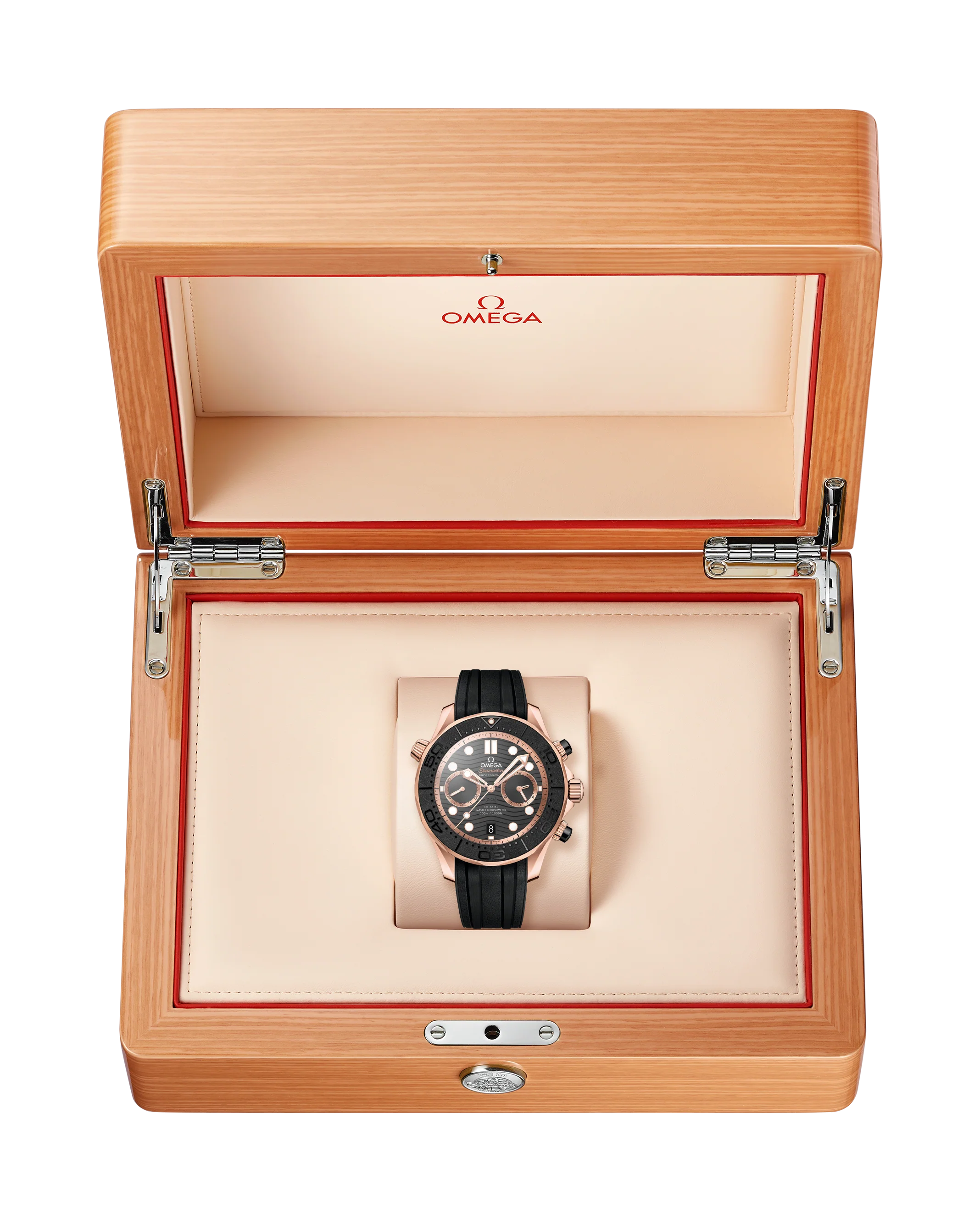 OMEGA 210.62.44.51.01.001 SEAMASTER DIVER 300M 44 mm, Sedna™ gold on rubber strap - Image 6