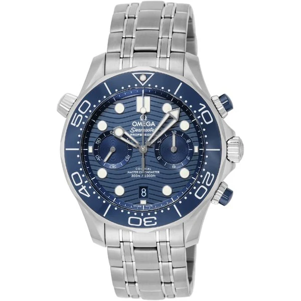 OMEGA 210.30.44.51.03.001 Seamaster Diver 300M Men's Watch with Metal Bracelet, 5 Year Warranty, Water Resistant, Luxurious Design