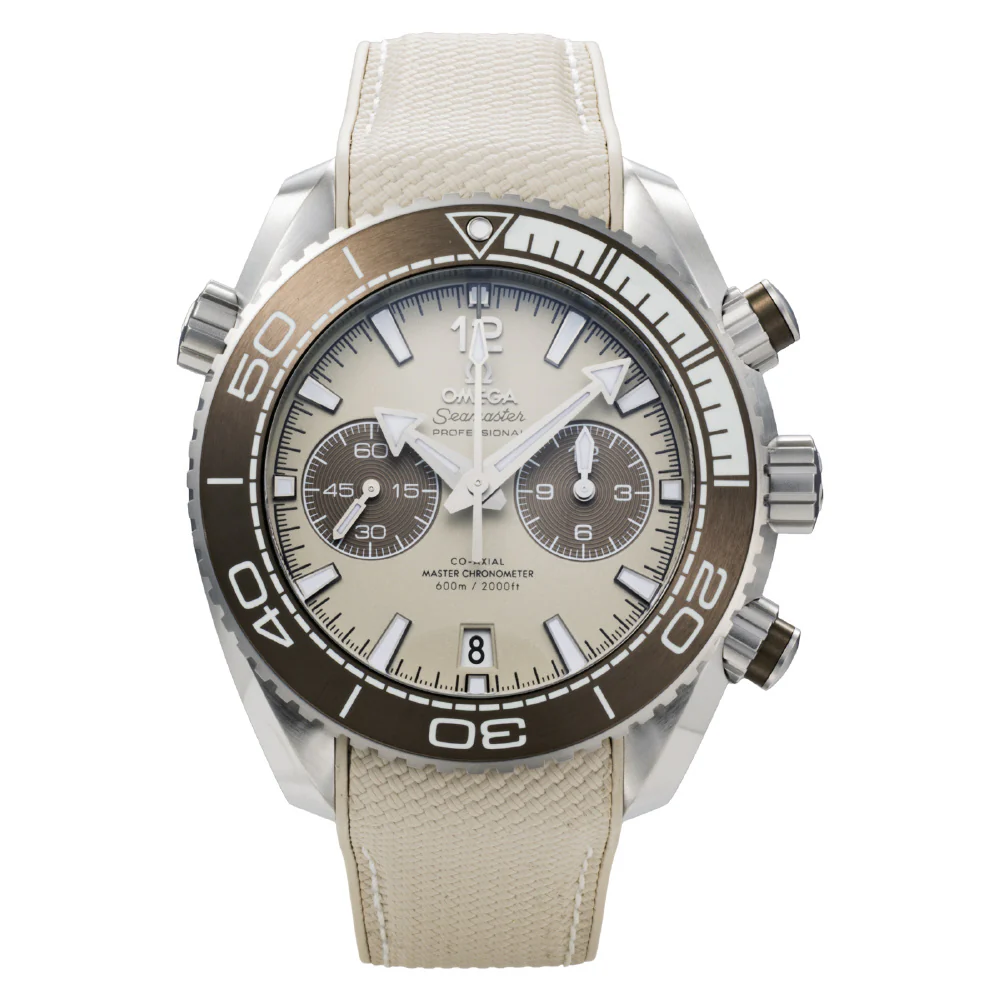 OMEGA 215.32.46.51.09.001 Seamaster Planet Ocean 600M 5-Year Warranty Beige Automatic Dive Watch