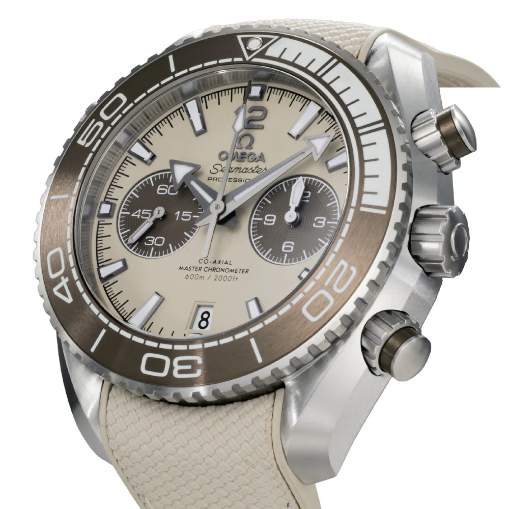 OMEGA 215.32.46.51.09.001 Seamaster Planet Ocean 600M 5-Year Warranty Beige Automatic Dive Watch - Image 2