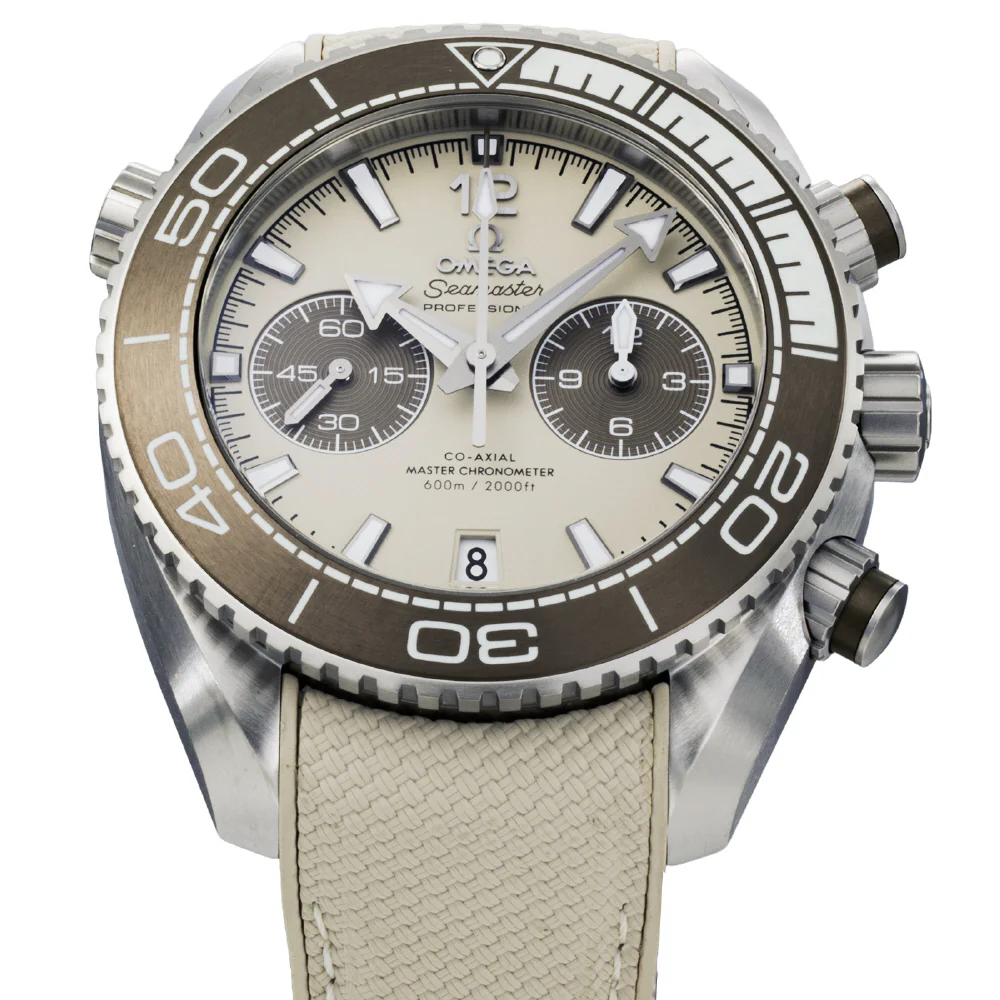 OMEGA 215.32.46.51.09.001 Seamaster Planet Ocean 600M 5-Year Warranty Beige Automatic Dive Watch - Image 3