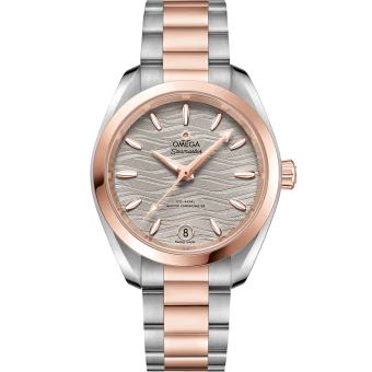 OMEGA 220.20.34.20.06.001 SEAMASTER AQUA TERRA 150M 34 mm, steel ‑ Sedna™ gold on stee - Image 5