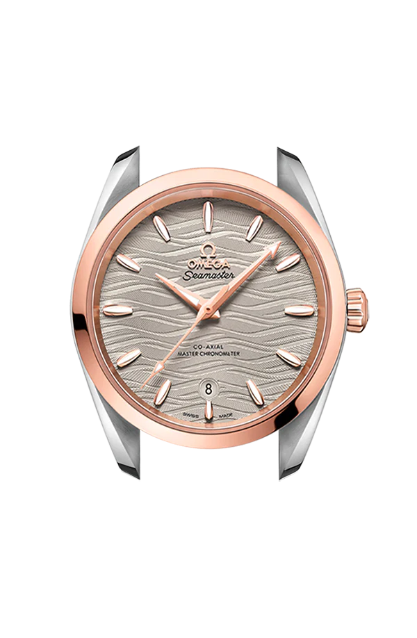 OMEGA 220.23.38.20.06.001 SEAMASTER AQUA TERRA 150M 38 mm, steel ‑ Sedna™ gold on leat - Image 5