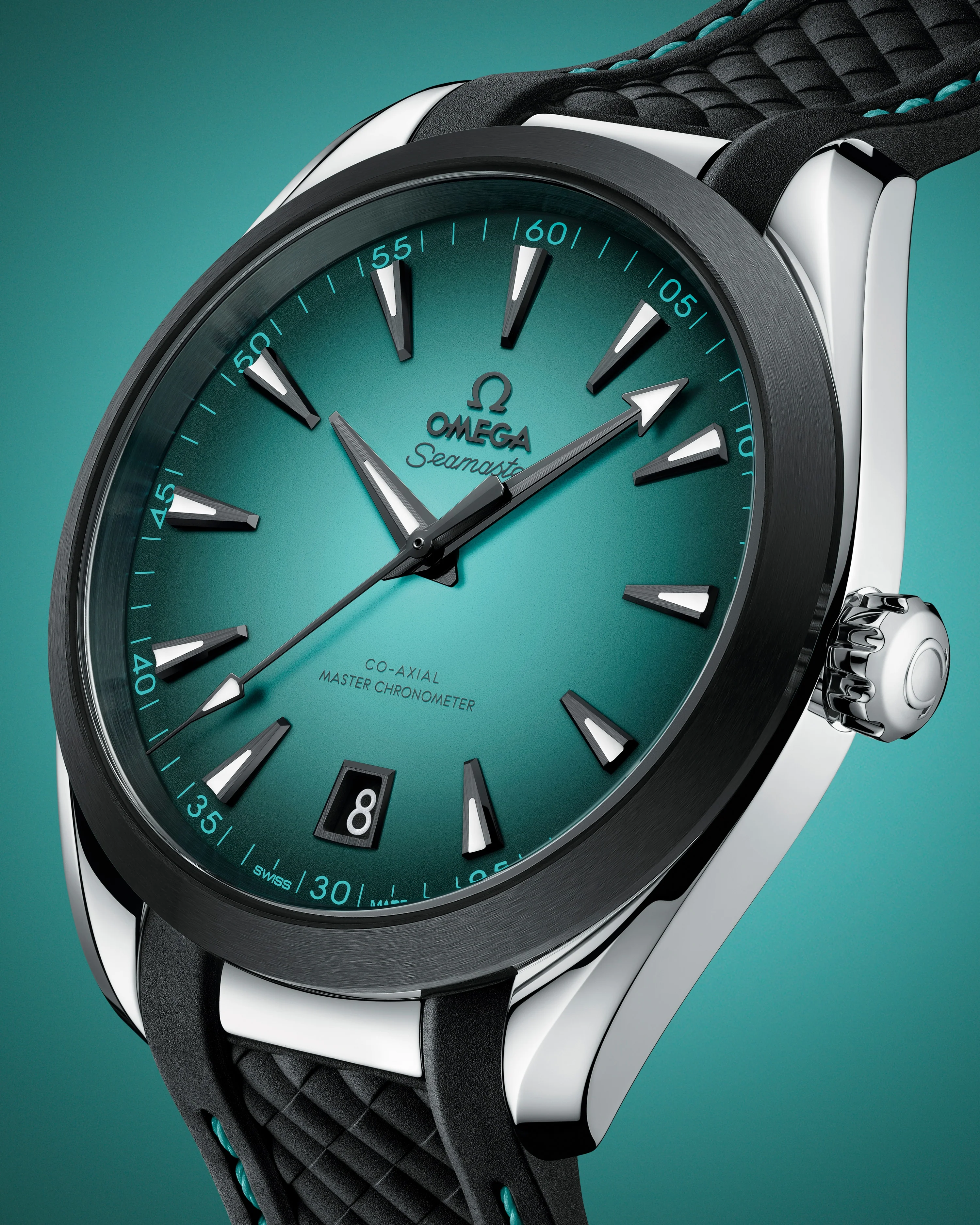 OMEGA 220.32.41.21.03.001 NEW SEAMASTER AQUA TERRA 150M 41 mm, steel on rubber strap - Image 6