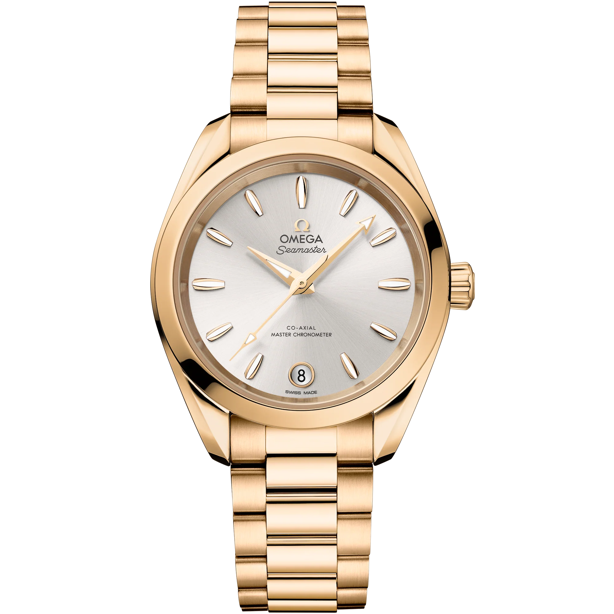 OMEGA 220.50.34.20.02.001 SEAMASTER AQUA TERRA SHADES 34 mm, Moonshine™ gold on Moonsh