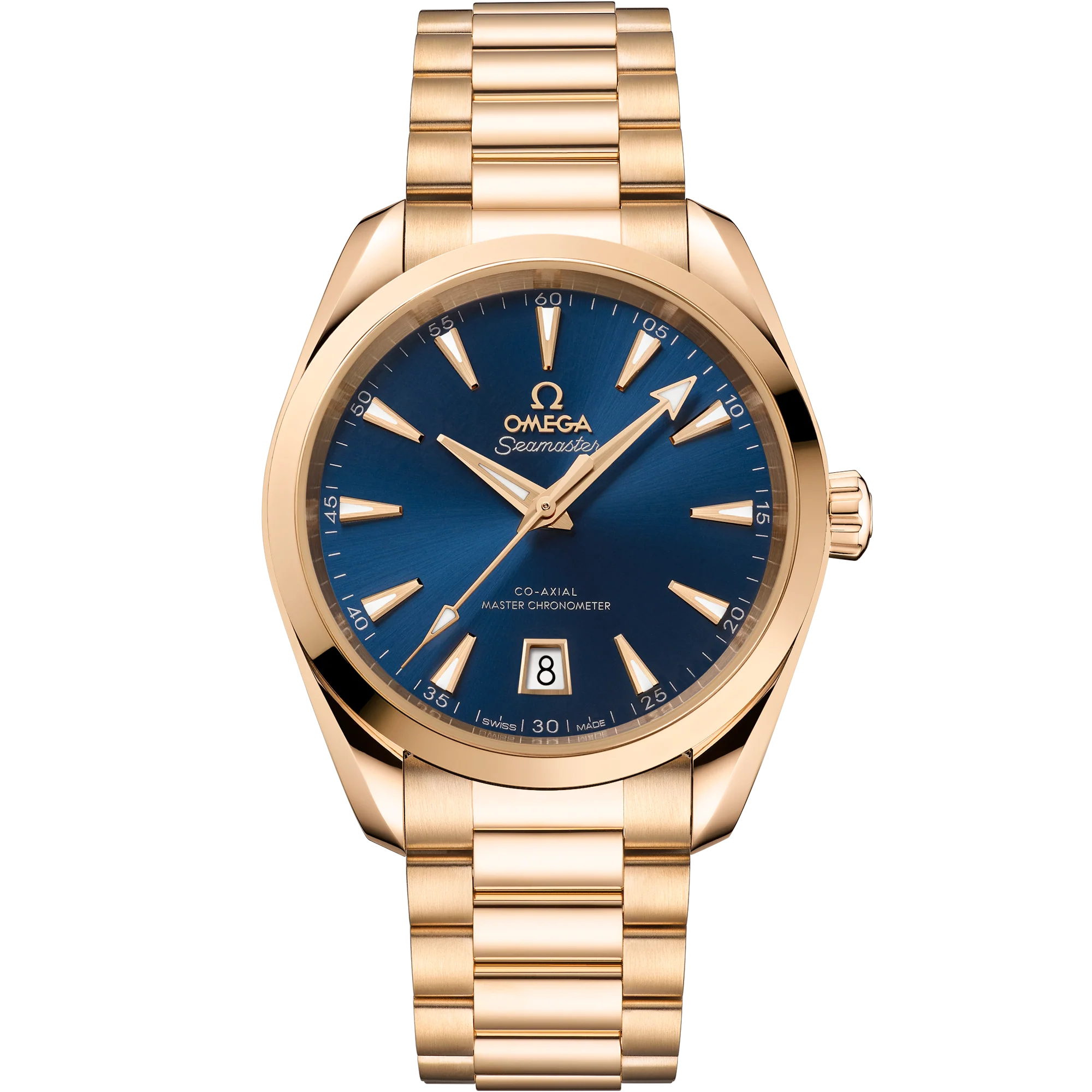 OMEGA 220.50.38.20.03.001 SEAMASTER AQUA TERRA 150M 38 mm, Moonshine™ gold on Moonshin