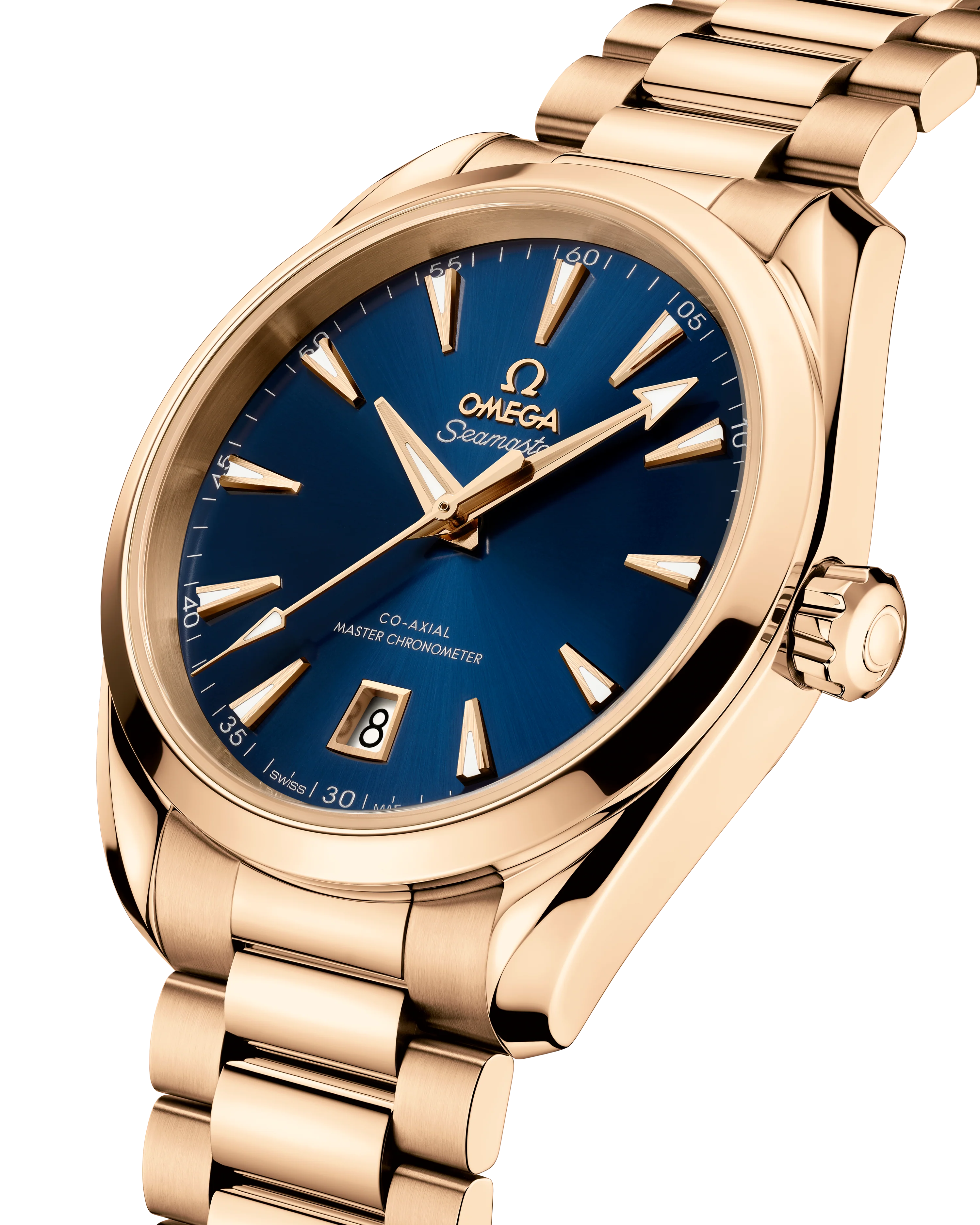 OMEGA 220.50.38.20.03.001 SEAMASTER AQUA TERRA 150M 38 mm, Moonshine™ gold on Moonshin - Image 3