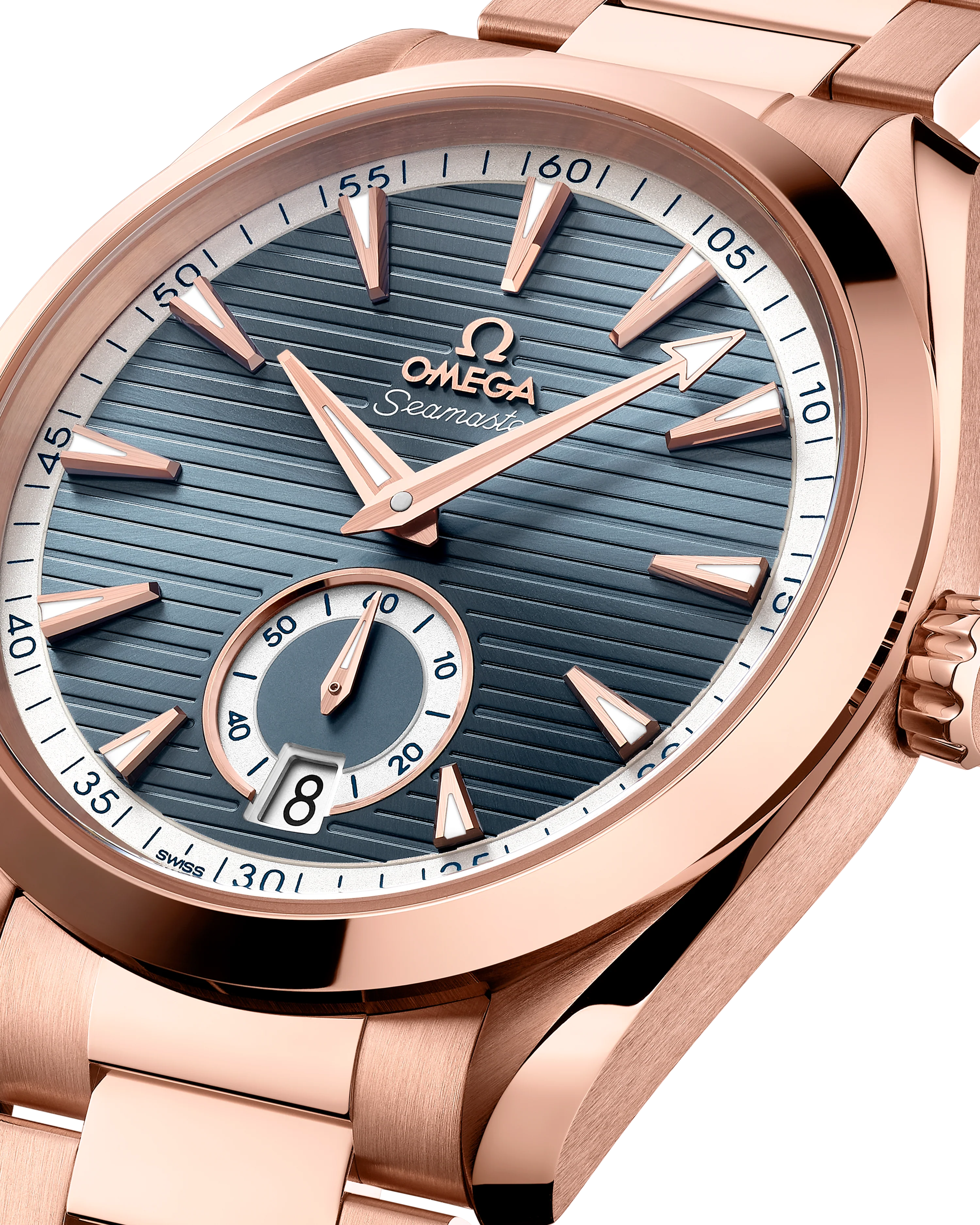 OMEGA 220.50.41.21.03.001 SEAMASTER AQUA TERRA 150M 41 mm, Sedna™ gold on Sedna™ gold - Image 3
