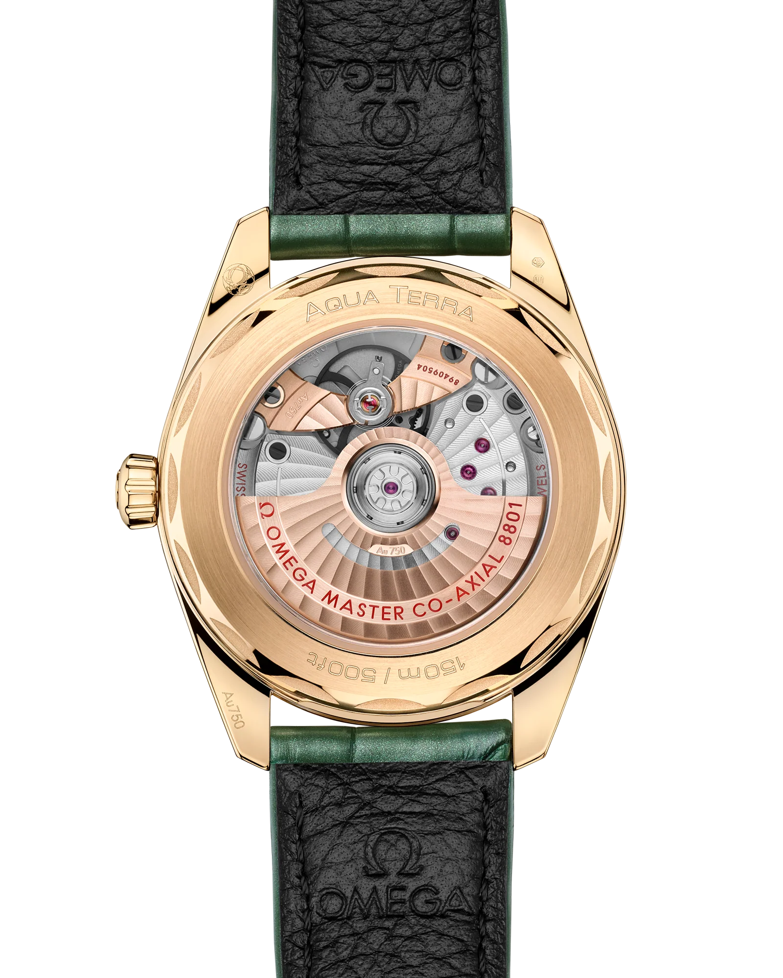 OMEGA 220.53.38.20.10.001 SEAMASTER AQUA TERRA SHADES 38 mm, Moonshine™ gold on leathe - Image 2