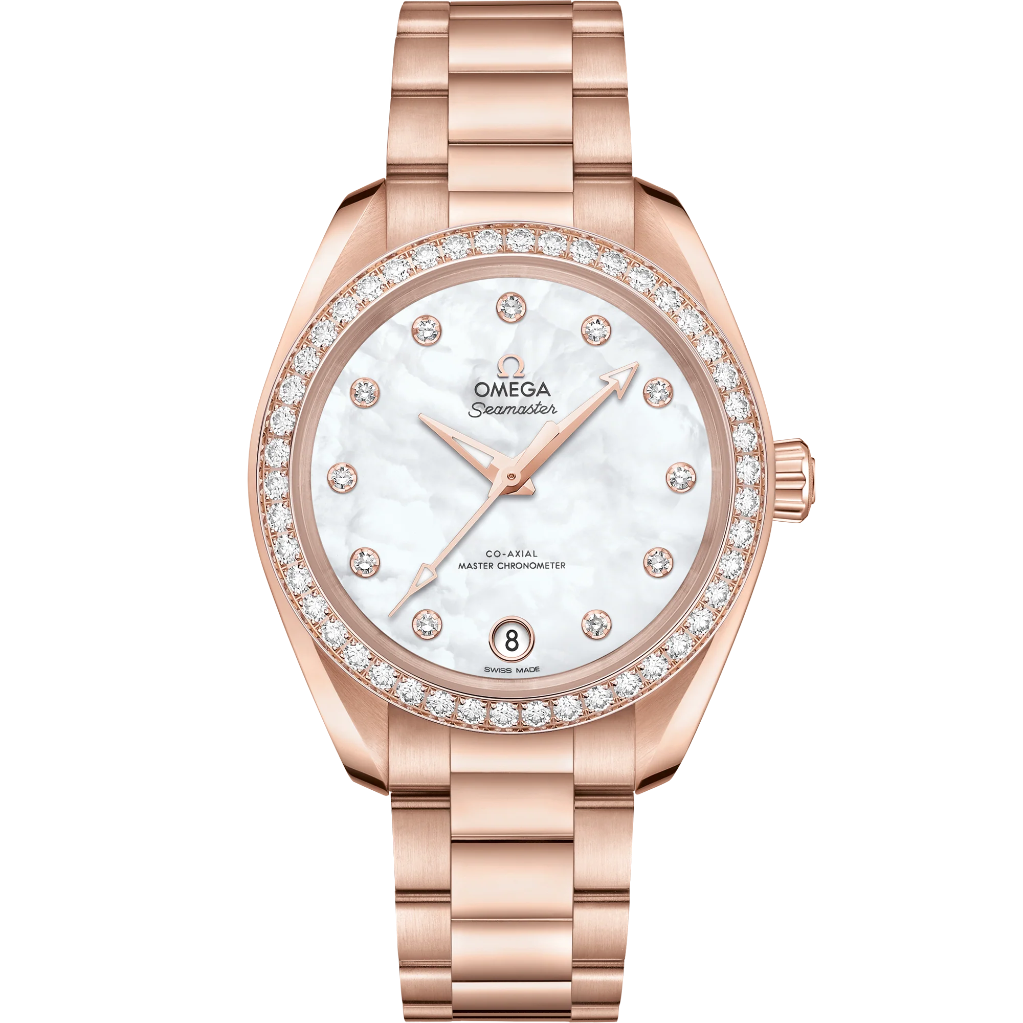 OMEGA 220.55.34.20.55.001 Seamaster Aqua Terra 150M 34 mm, Sedna™ gold on Se