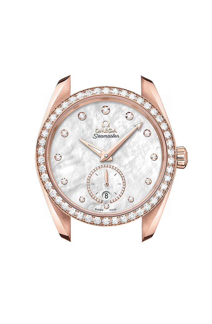 OMEGA 220.58.38.20.55.002 SEAMASTER AQUA TERRA 150M 38 mm, Sedna™ gold on leather stra - Image 4