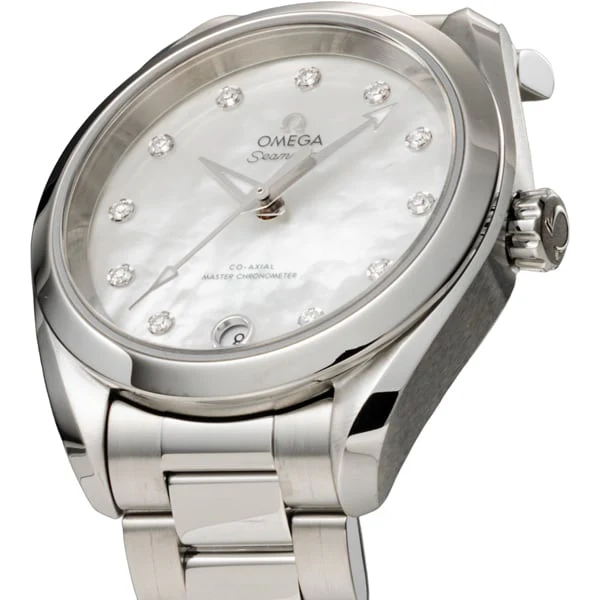 OMEGA 220.10.34.20.55.001 Seamaster Aqua Terra 150M Co Axial Master Chronometer Ladies' Watch with Metal Bracelet and 5 Year Warranty - Image 2