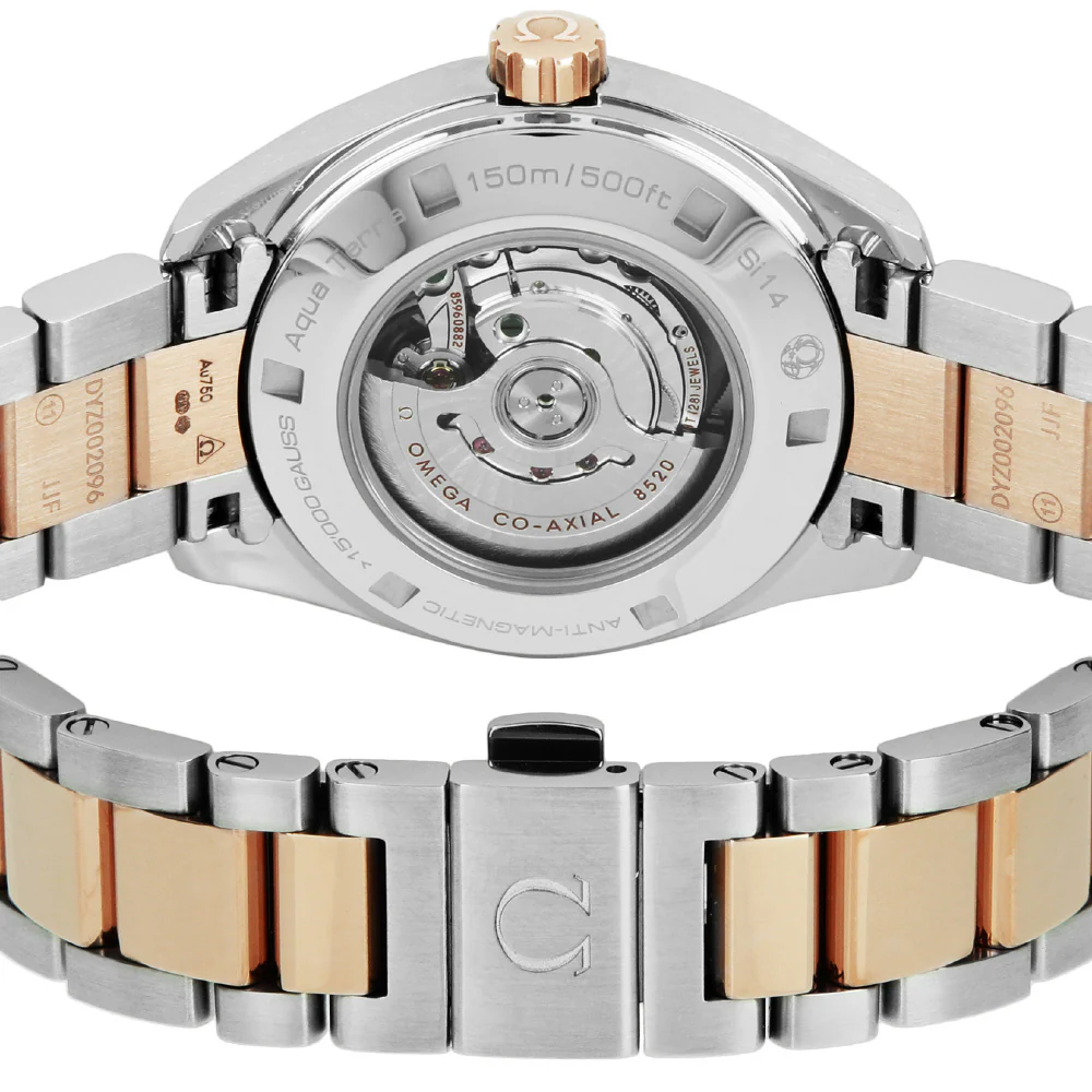 OMEGA 231.25.34.20.55.005 Seamaster Aqua Terra 5-Year Warranty White Pearl Dial Automatic Movement 34mm Case - Image 3