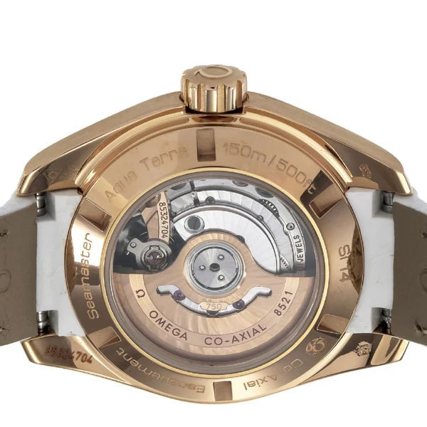 OMEGA 231.58.30.20.55.001 Seamaster Aqua Terra White Pearl Dial Luxury Watch with 5 Year Warranty and Precision Timekeeping - Image 5