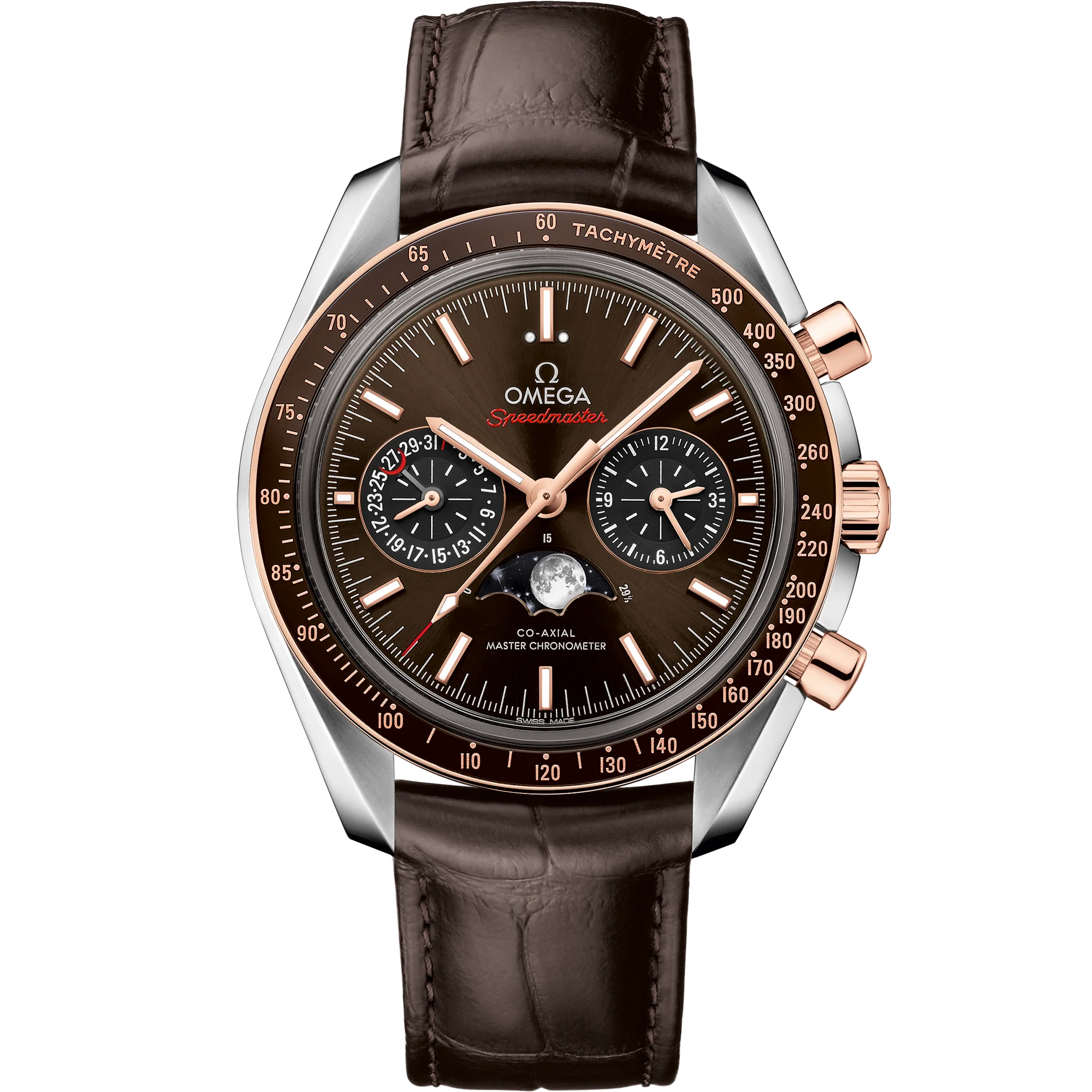 OMEGA 304.23.44.52.13.001 SPEEDMASTER MOONPHASE 44.25 mm, steel ‑ Sedna™ gol