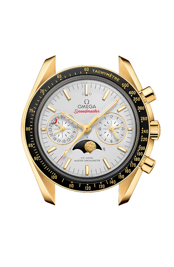 OMEGA 304.63.44.52.02.001 SPEEDMASTER MOONPHASE 44.25 mm, yellow gold on lea - Image 3