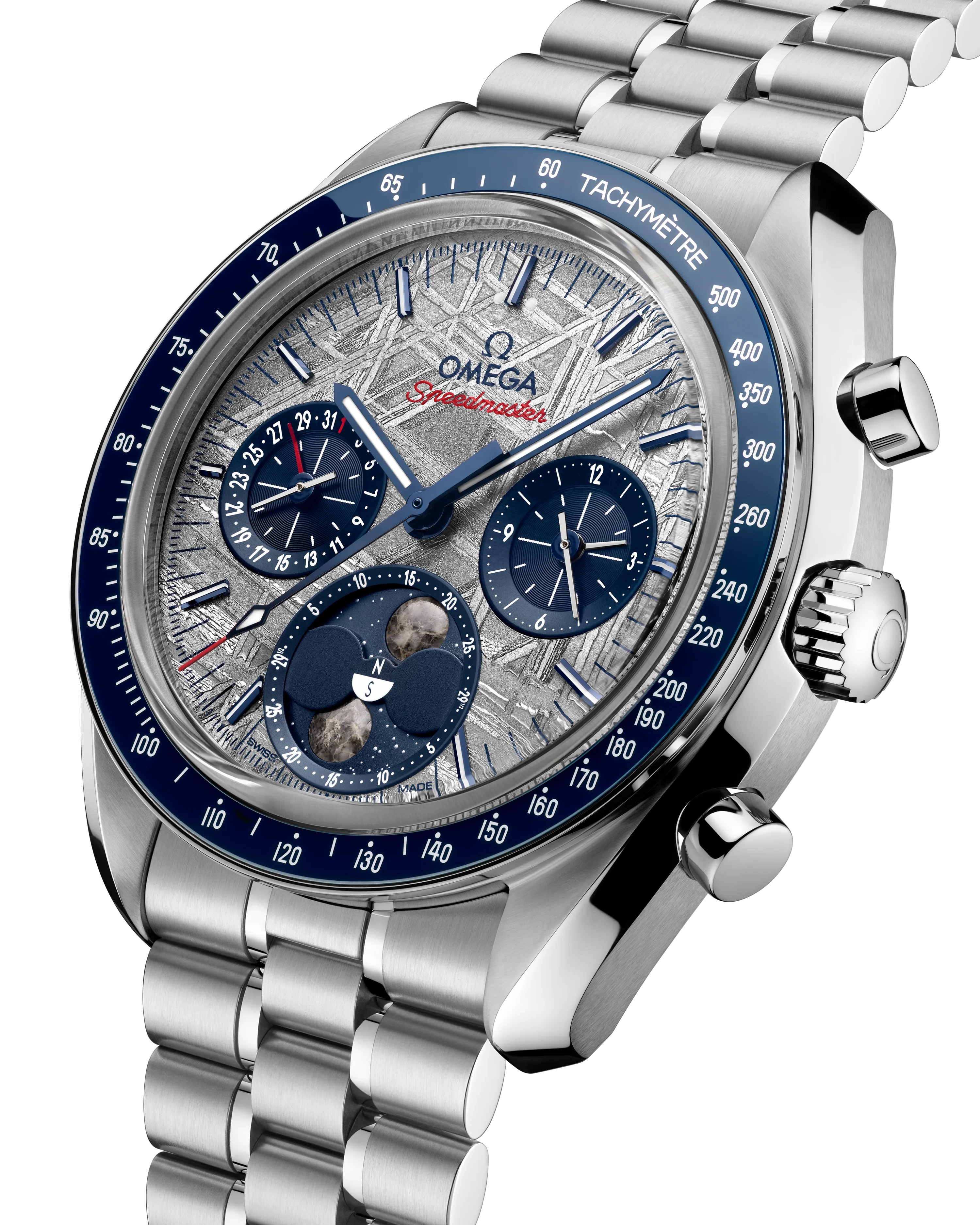 OMEGA 304.30.43.52.06.001 Swiss Automatic Movement Chronograph Stainless Steel Water Resistant Luxury Watch - Image 3