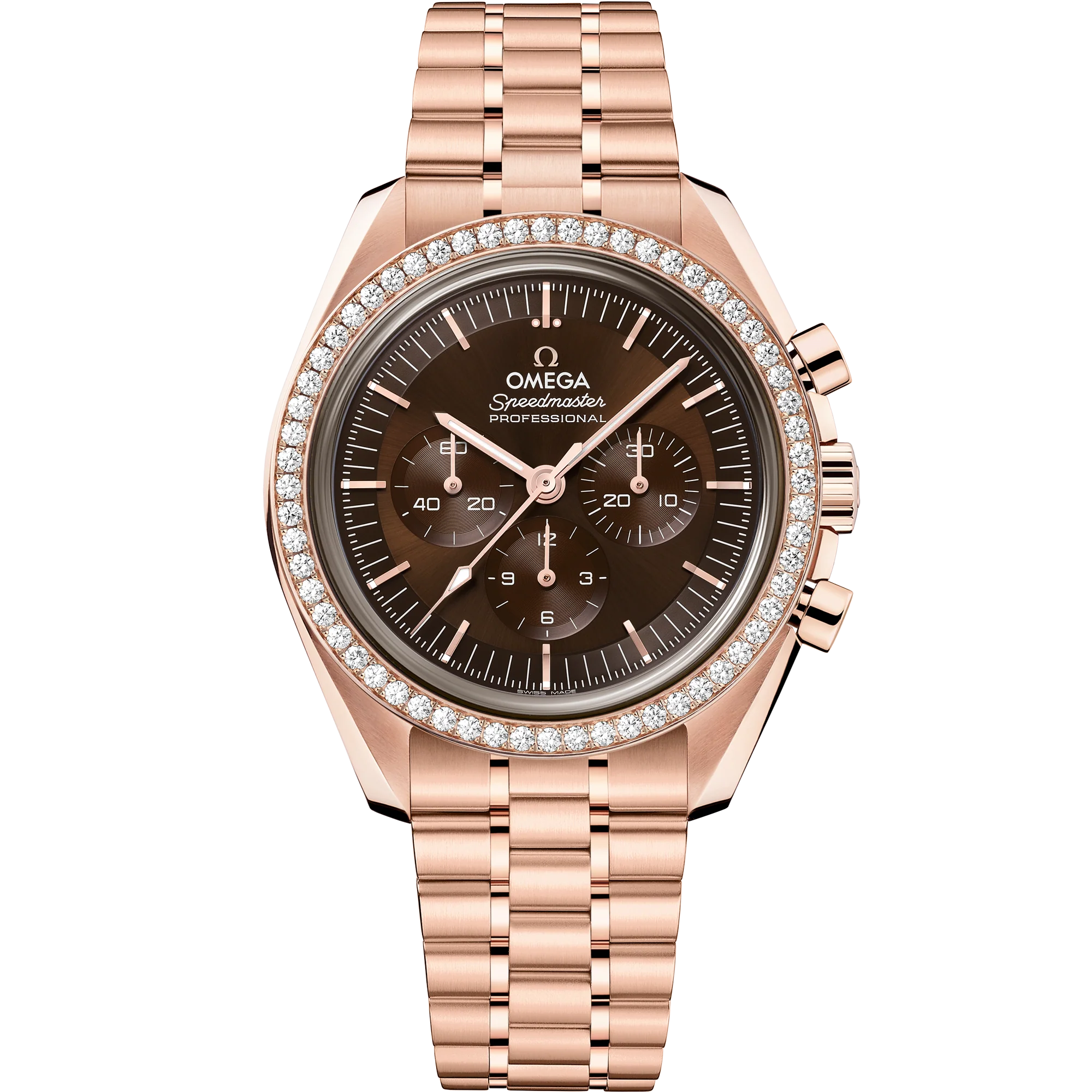OMEGA 310.55.42.50.13.001 Speedmaster Moonwatch Professional 42 mm, Sedna™ gold on Sed
