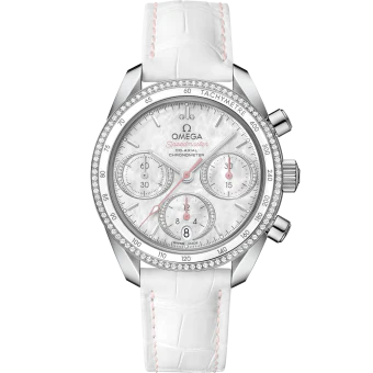 OMEGA 324.38.38.50.55.001 SPEEDMASTER 38 38 mm, steel on leather strap - Image 3