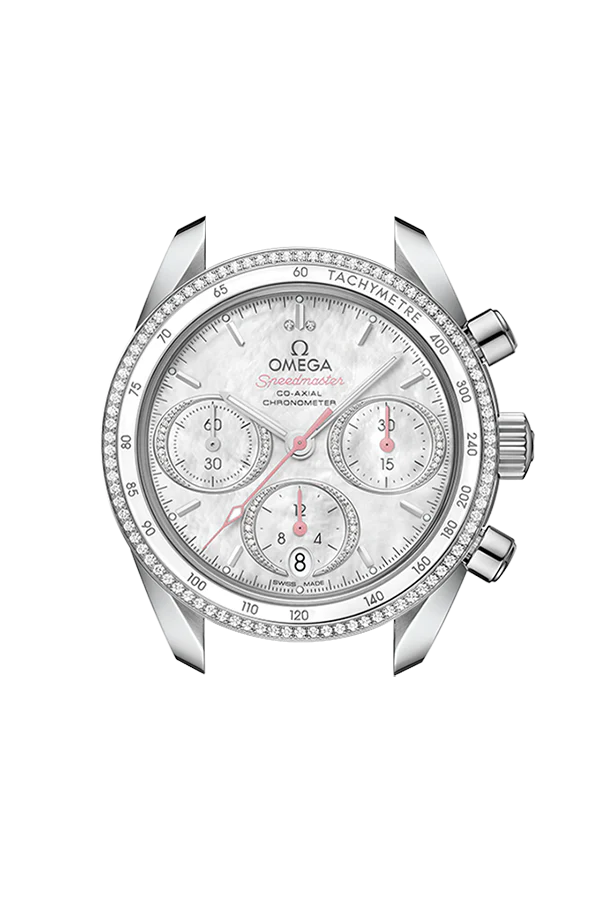OMEGA 324.38.38.50.55.001 SPEEDMASTER 38 38 mm, steel on leather strap - Image 4