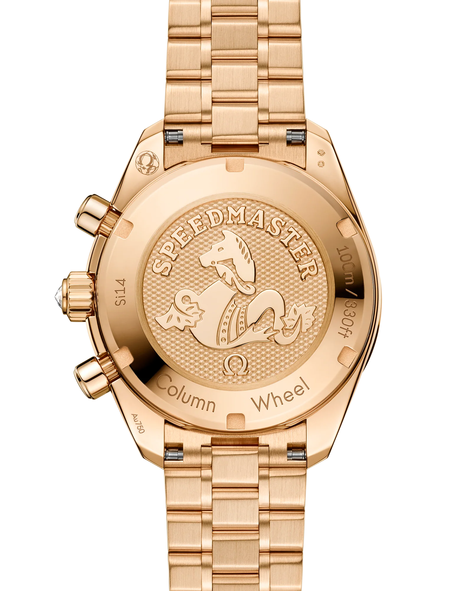 OMEGA 324.55.38.50.60.001 SPEEDMASTER 38 38 mm, Moonshine™ gold on Moonshine™ gold - Image 2