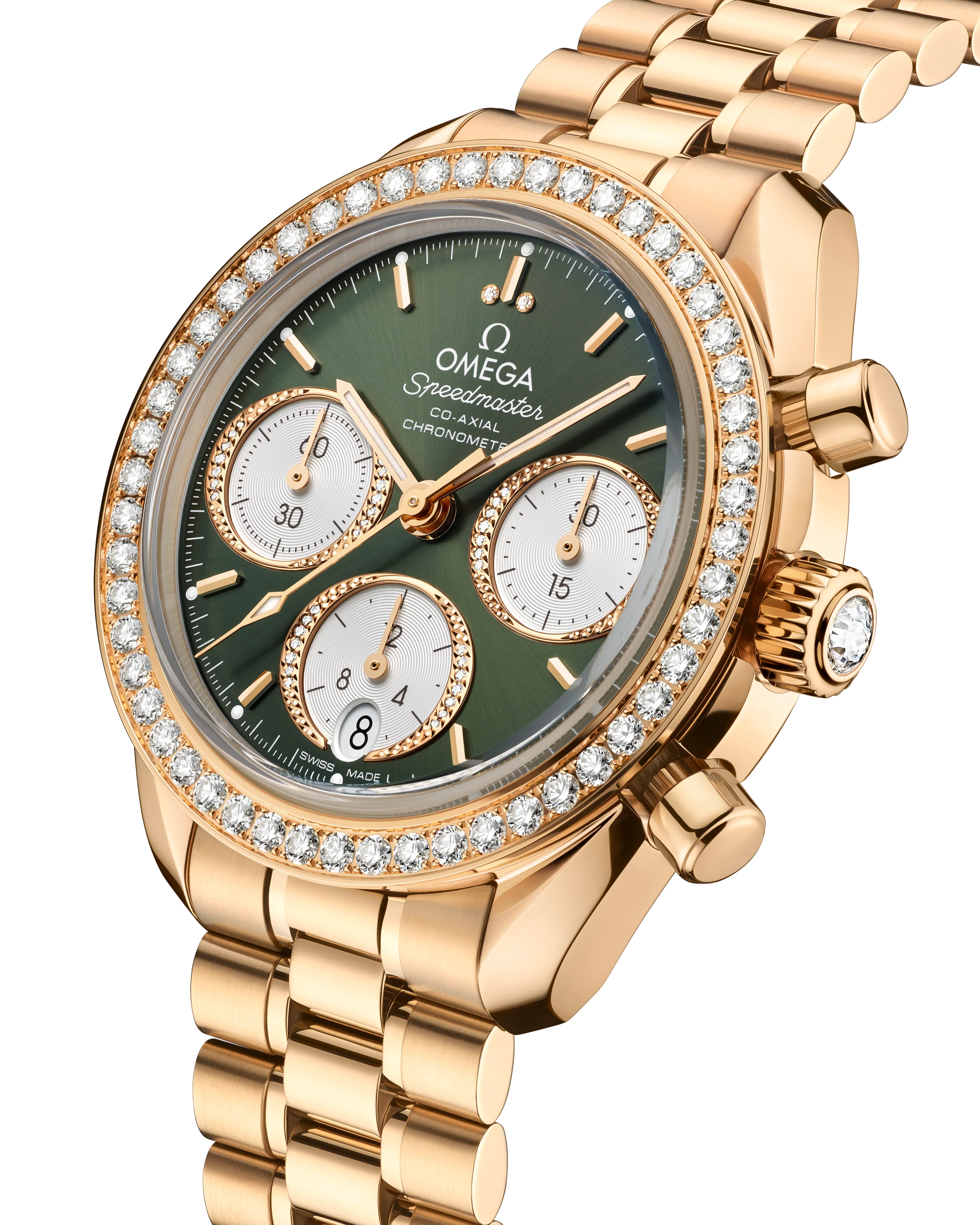 OMEGA 324.55.38.50.60.001 SPEEDMASTER 38 38 mm, Moonshine™ gold on Moonshine™ gold - Image 3
