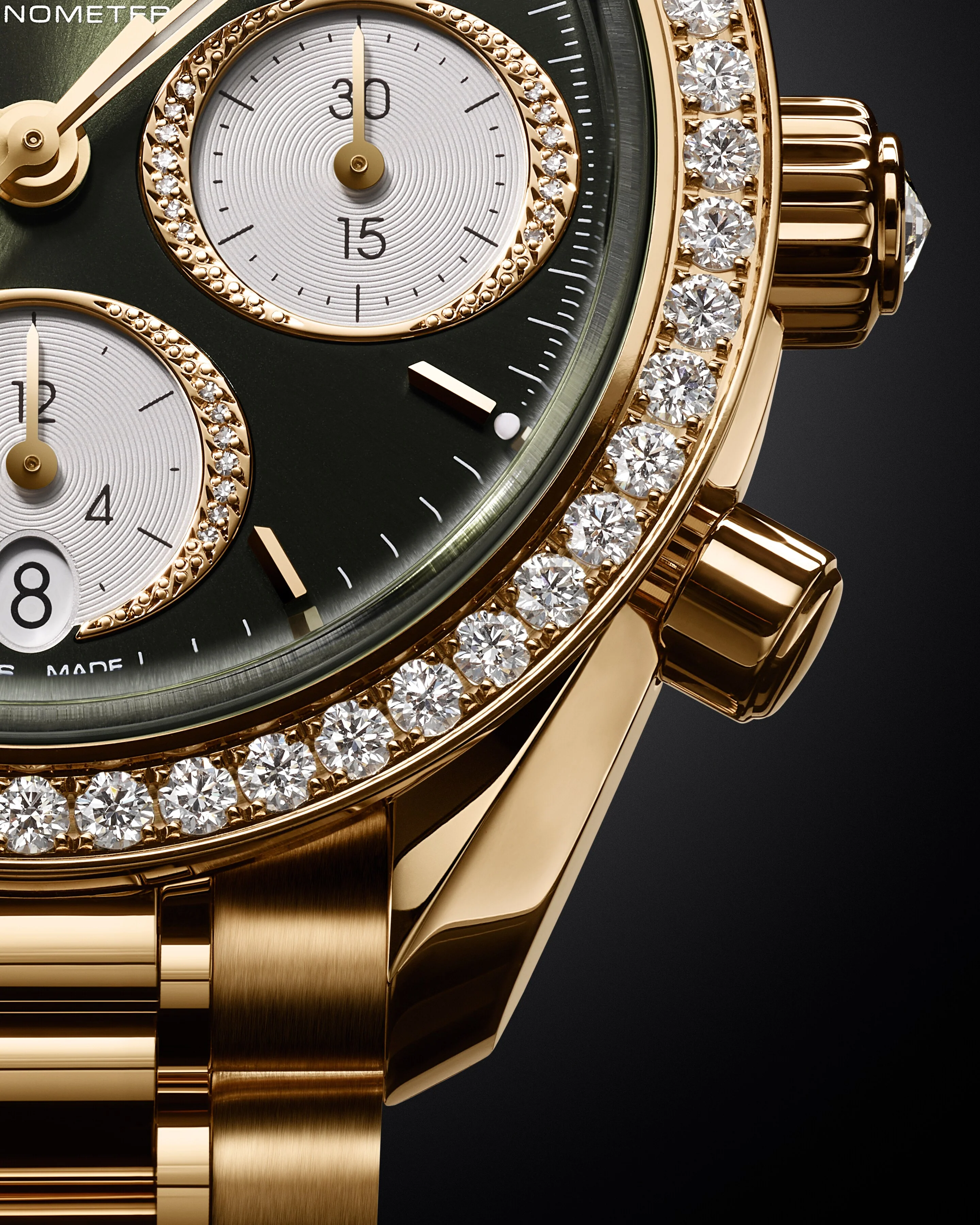 OMEGA 324.55.38.50.60.001 SPEEDMASTER 38 38 mm, Moonshine™ gold on Moonshine™ gold - Image 7