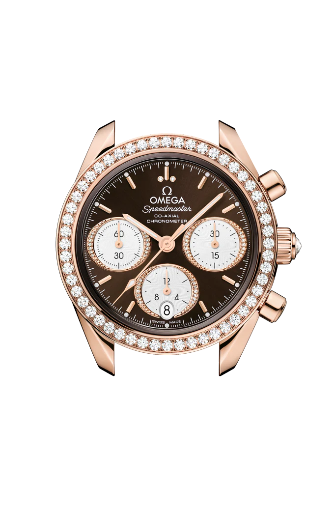 OMEGA 324.58.38.50.63.001 SPEEDMASTER 38 38 mm, Sedna™ gold on alligator - Image 4