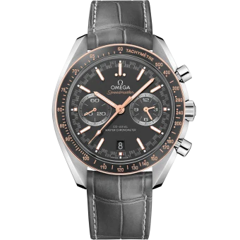 OMEGA 329.23.44.51.06.001 SPEEDMASTER RACING 44.25 mm, steel on leather strap - Image 2