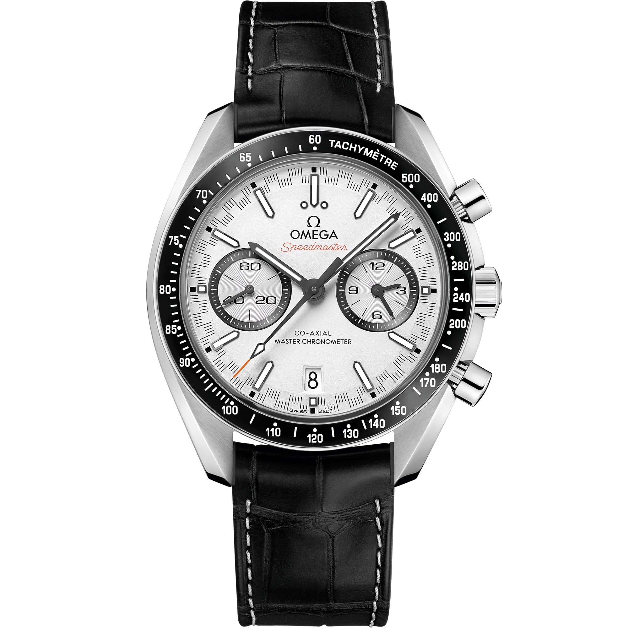 OMEGA 329.33.44.51.04.001 SPEEDMASTER RACING 44.25 mm, steel on leather strap