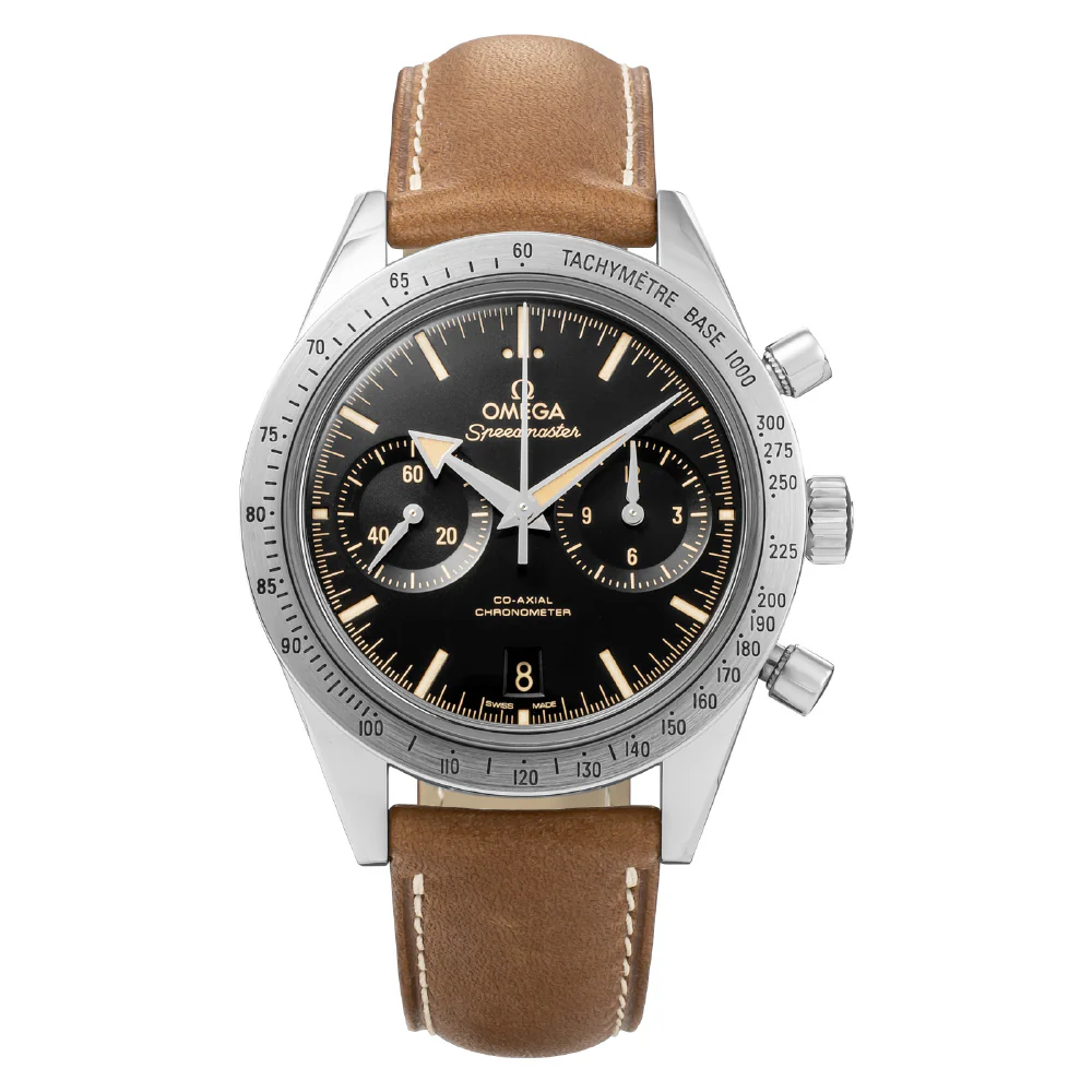 OMEGA 33112425101002 Speedmaster 57 Chronograph Black Dial 5-Year Warranty Swiss Automatic Movement