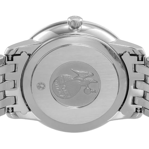 OMEGA 424.10.27.60.55.001 De Ville Prestige Watch with Elegant White Dial, 5 Year Warranty and Luxurious Design - Image 5
