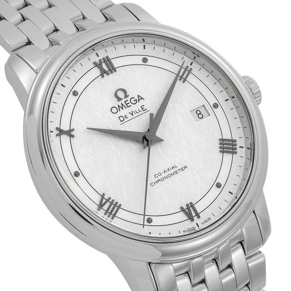 OMEGA 424.10.40.20.02.005 De Ville Prestige Co Axial Chronometer Men's Watch with Metal Bracelet and 5 Year Warranty for Timeless Elegance - Image 3