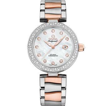 OMEGA 425.25.34.20.55.004 DE VILLE LADYMATIC 34 mm, steel ‑ Sedna™ gold on s - Image 3