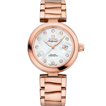 OMEGA 425.60.34.20.55.004 DE VILLE LADYMATIC 34 mm, Sedna™ gold on Sedna™ go - Image 3