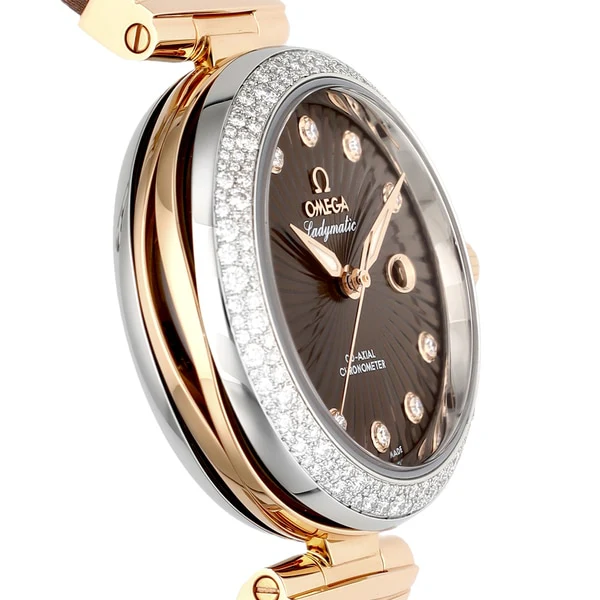 OMEGA 425.27.34.20.63.001 OMEGA De Ville Ladymatic 5-Year Warranty Brown - Luxury Swiss Watch for Women - Image 2