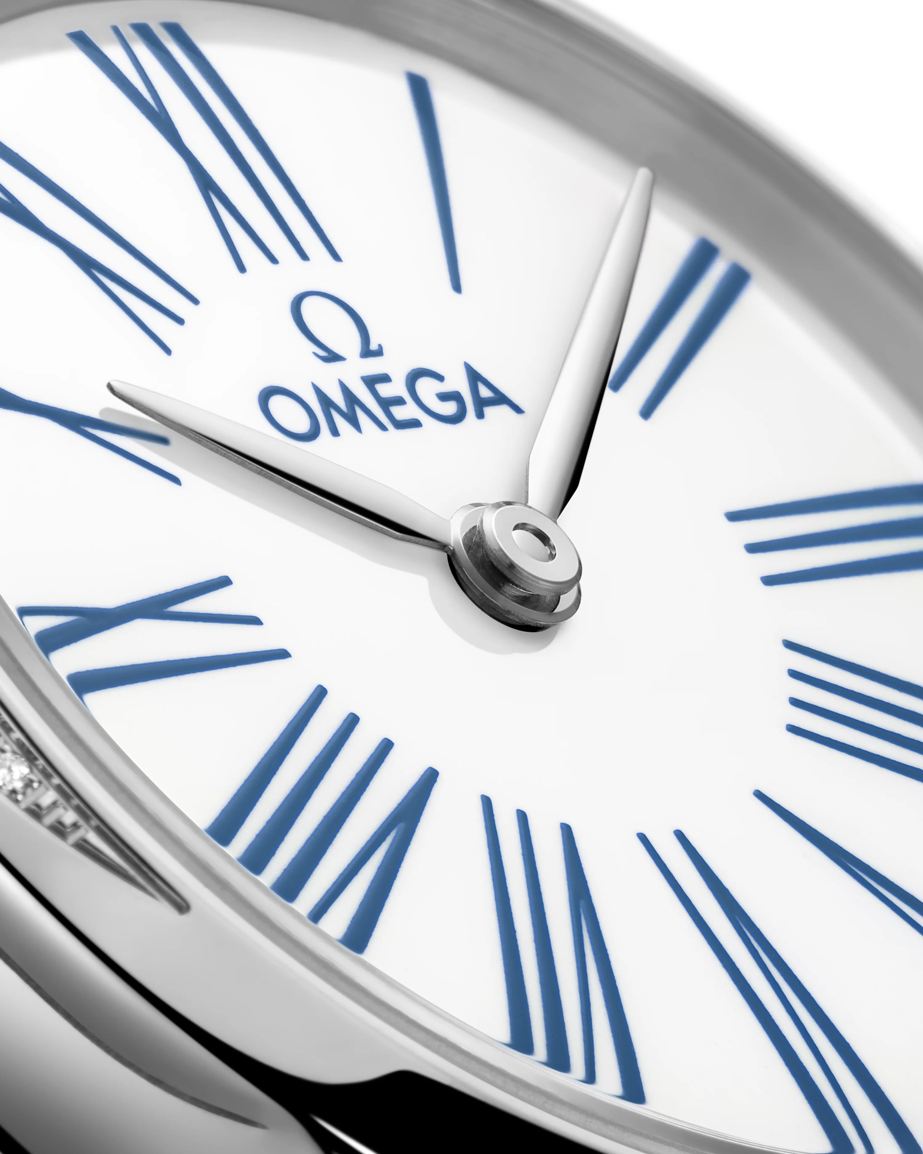 OMEGA 428.17.26.60.04.001 DE VILLE MINI TRÉSOR 26 mm, steel on toile de jouy - Image 3