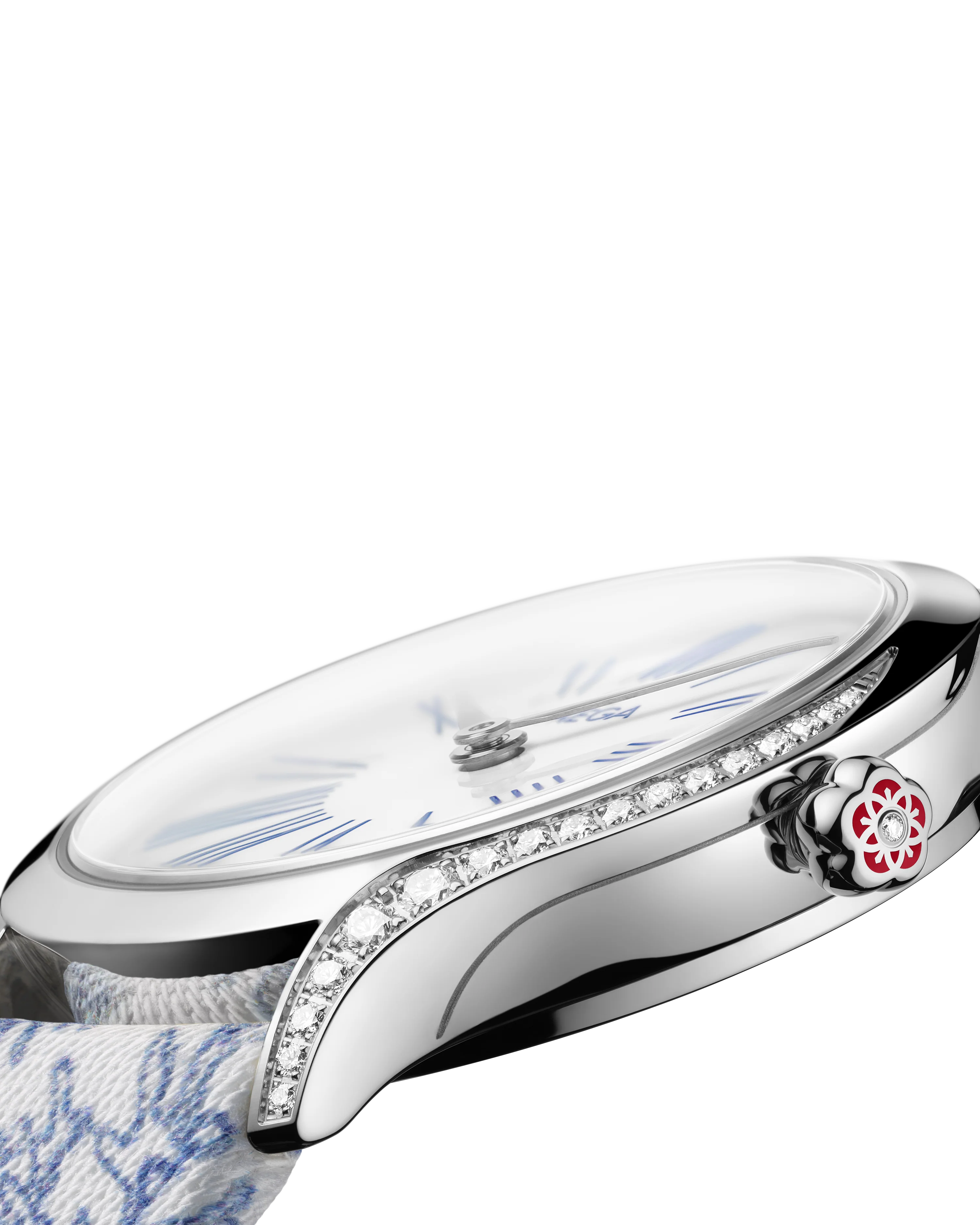 OMEGA 428.17.26.60.04.001 DE VILLE MINI TRÉSOR 26 mm, steel on toile de jouy - Image 5