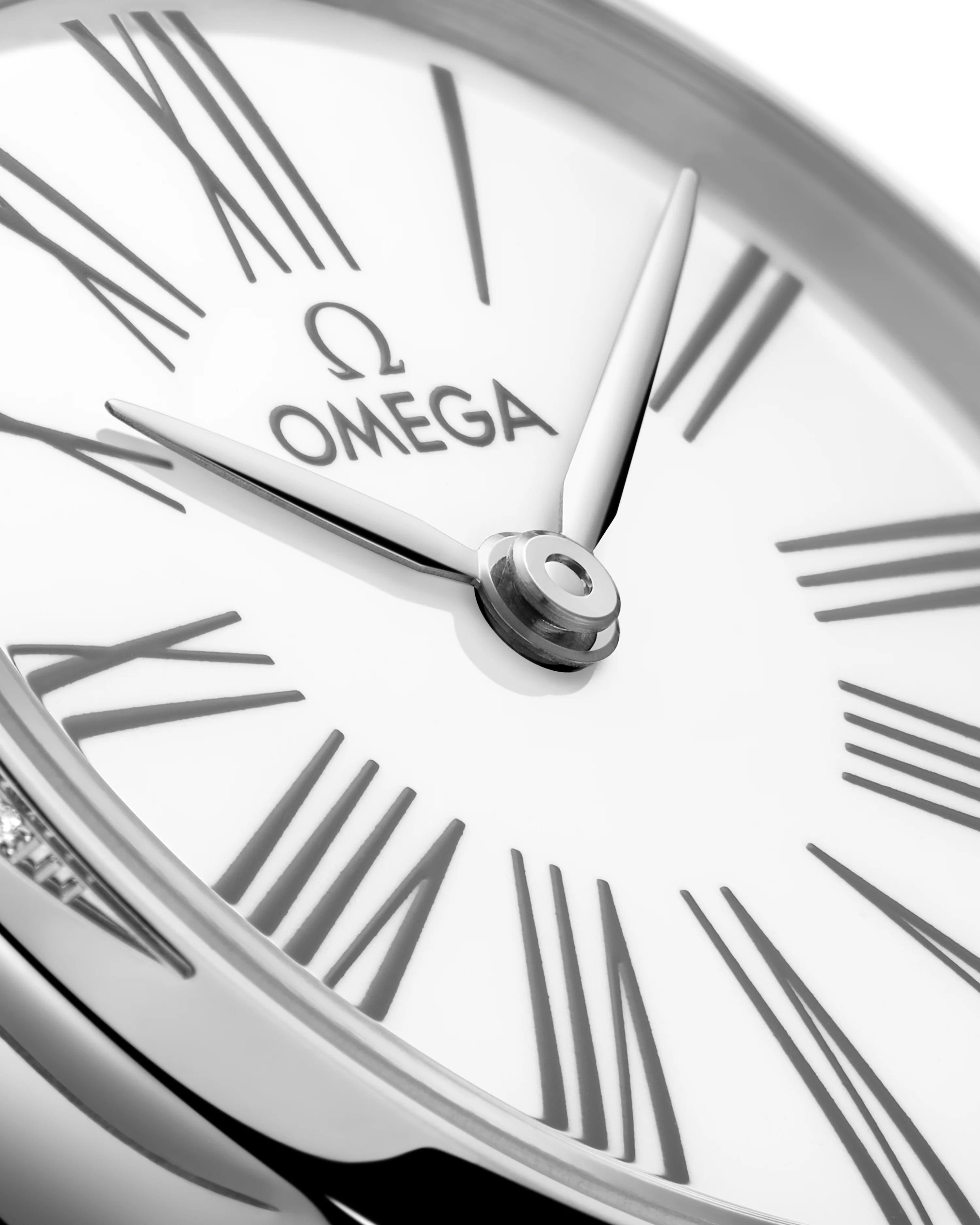 OMEGA 428.17.26.60.04.002 DE VILLE MINI TRÉSOR 26 mm, steel on toile de jouy - Image 3