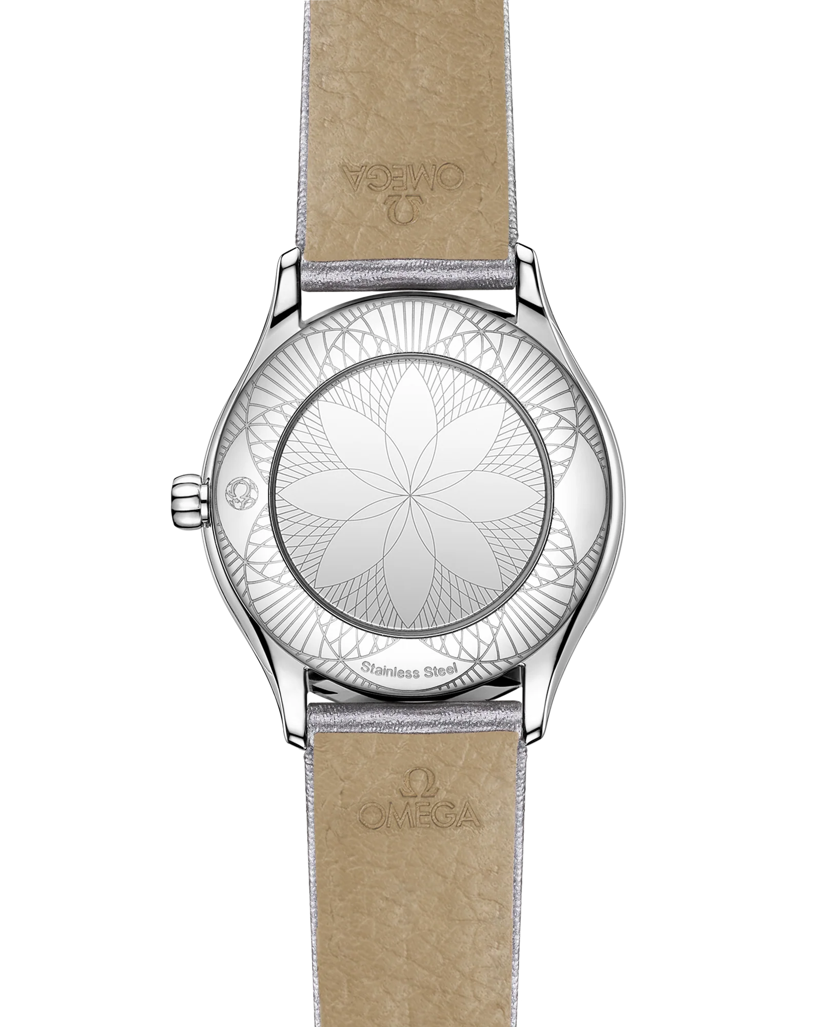 OMEGA 428.17.26.60.04.006 DE VILLE MINI TRÉSOR 26 mm, steel on leather strap - Image 2