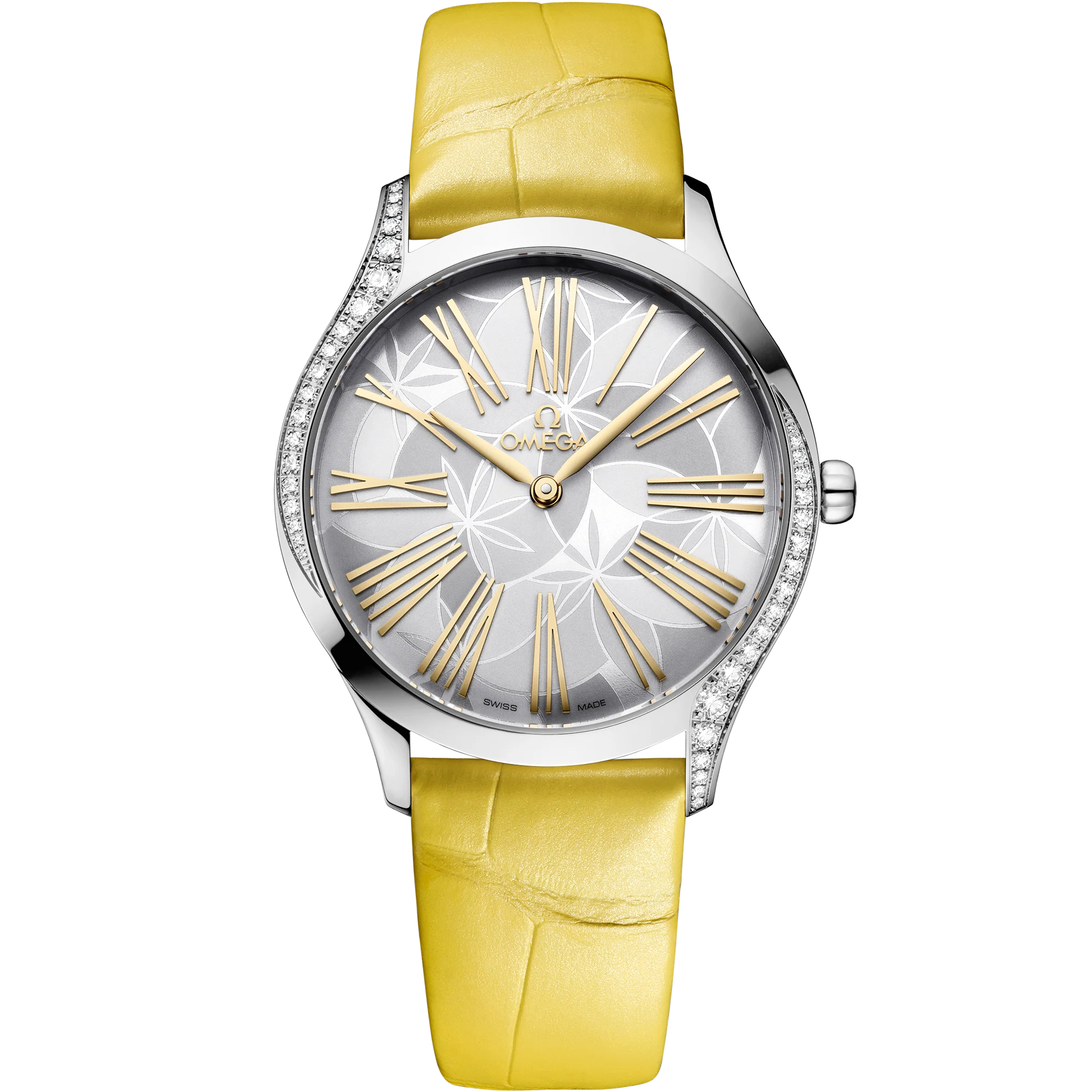 OMEGA 428.18.36.60.02.002 DE VILLE TRÉSOR 36 mm, steel on alligator