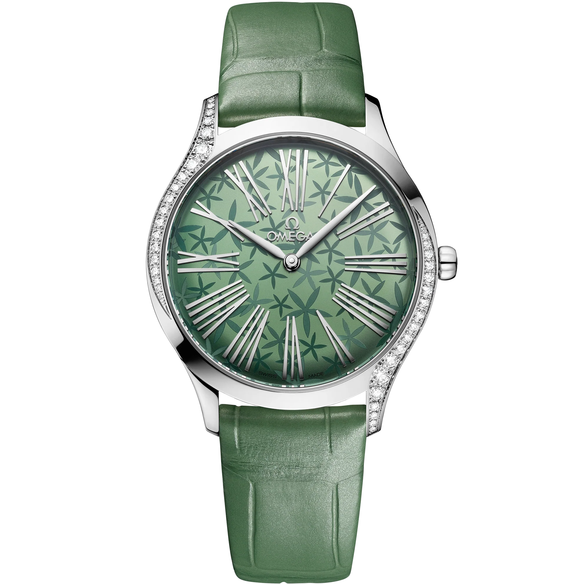 OMEGA 428.18.36.60.10.002 DE VILLE TRÉSOR 36 mm, steel on alligator