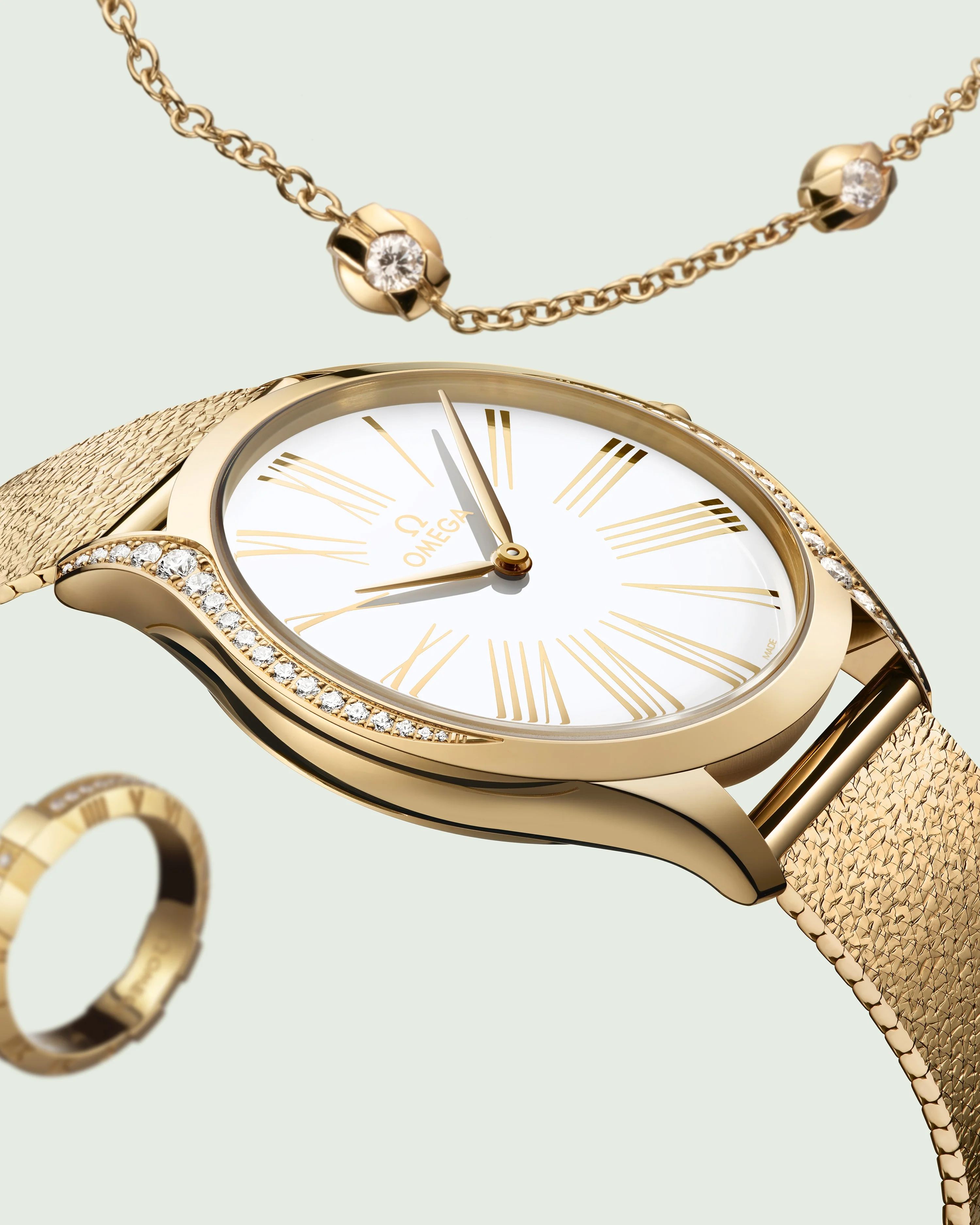 OMEGA 428.55.36.60.04.001 DE VILLE TRÉSOR 36 mm, Moonshine™ gold on Moonshine™ gold - Image 3