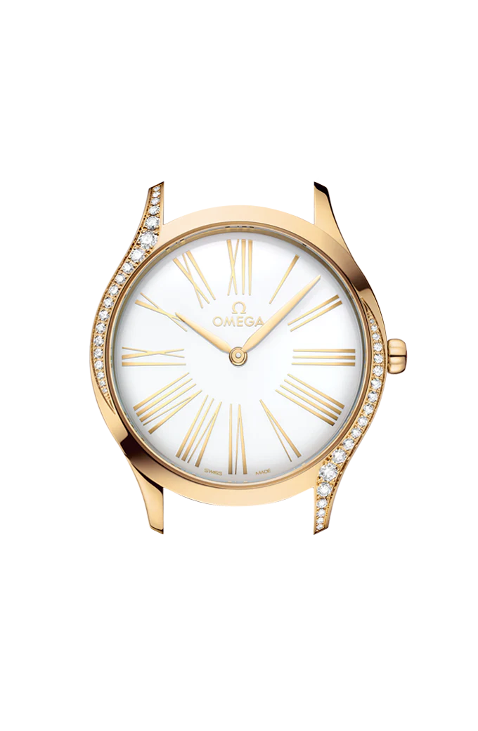 OMEGA 428.57.36.60.04.001 DE VILLE TRÉSOR 36 mm, Moonshine™ gold on rubber s - Image 4